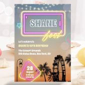 パステルミュージックフェスティバルコンサートボホ誕生日 招待状