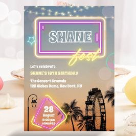 パステルミュージックフェスティバルコンサートボホ誕生日 招待状