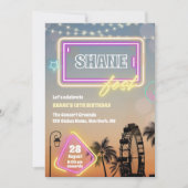 パステルミュージックフェスティバルコンサートボホ誕生日 招待状 (正面)