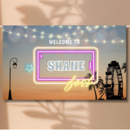 パステルミュージックフェスティバルコンサートボホ誕生日 横断幕