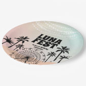 パステルミュージックフェスティバル紙プレート ペーパープレート (アングル)