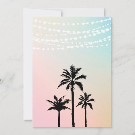 パステルミュージックフェスティバル誕生日招待状 招待状 (裏面)