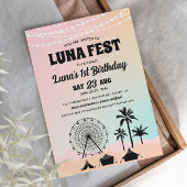 パステルミュージックフェスティバル誕生日招待状 招待状