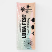 パステルミュージックフェスティバル誕生日 横断幕 (縦)