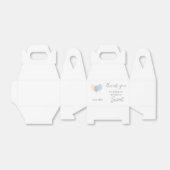 パステルミンティ薄紫バルーン1st Birthdayありがとう フェイバーボックス (折り畳みなし)