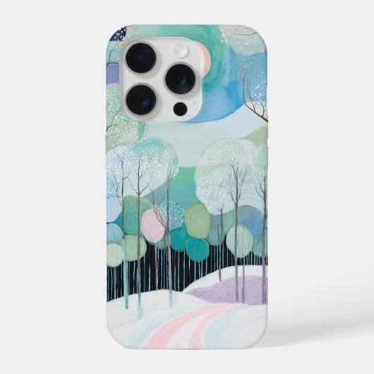 パステルムーンの下の小道 iPhoneケース (裏面)