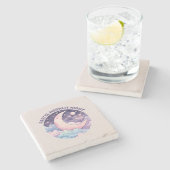 パステルムーンライトナイト – 夢の三日月 ストーンコースター (横)