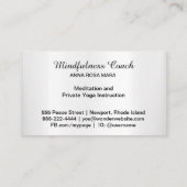 *～*パステルムーンレイシー曼荼羅フォイルフローラ 名刺 (裏面)