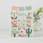 パステルメキシカンフィエスタベビーシャワー 招待状 (スタンド正面)