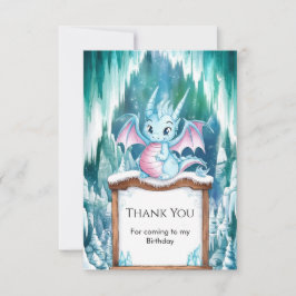 パステルメルヘンドラゴンの誕生日 サンキューカード