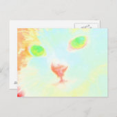 パステルメーンクーンキャットイメージ – ポストカード (正面/裏面)