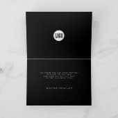 パステルモダンの楽しい会社の休日 カード (内部)