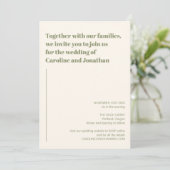 パステルモダンはっきりした抽象芸術マーブル結婚ズ 招待状 (スタンド正面)