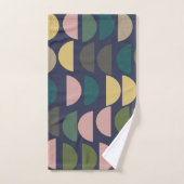 パステルモダンアーストーンの幾何学的パターン バスタオルセット (ハンドタオル)