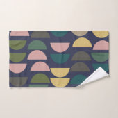 パステルモダンアーストーンの幾何学的パターン バスタオルセット (ハンドタオル)