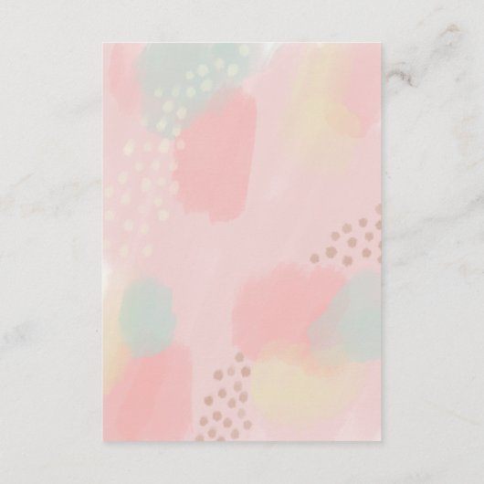 パステルモダンアートマインドアドバイス アドバイスカード (裏面)