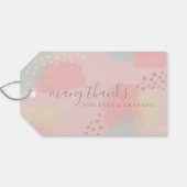 パステルモダンア結婚ート ギフトタグ (裏面横)
