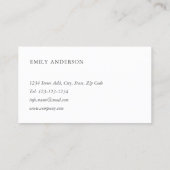 パステルモダンウォーターカラーブラシ 名刺 (裏面)