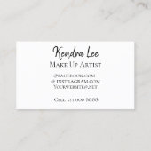 パステルモダンウォーターカラーミニマル名刺 名刺 (裏面)