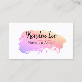 パステルモダンウォーターカラーミニマル名刺 名刺