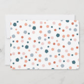 パステルモダンウォーターカラーレインボーフォト誕生日イン 招待状 (裏面)