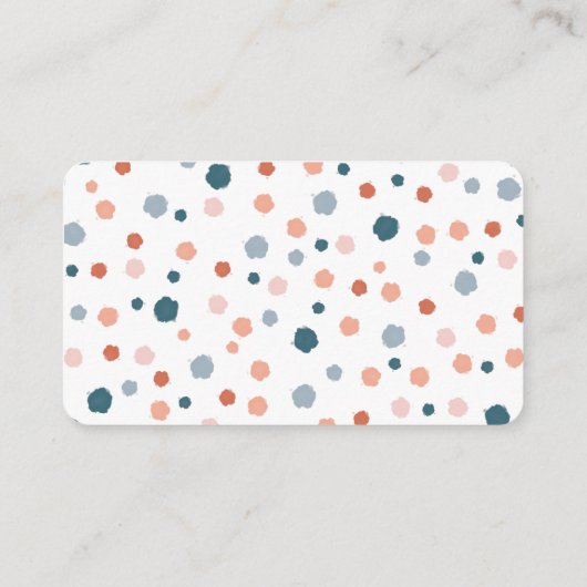 パステルモダンウォーターカラーレインボー誕生日詳細 エンクロージャーカード (裏面)