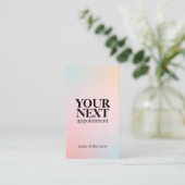 パステルモダンエレガントグラディエント 予約カード (スタンド正面)