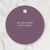 パステルモダンエレガントタイポグラフィ感謝していユー フェイバータグ (裏面)