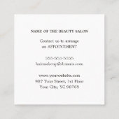 パステルモダンカラーエレガント美しいクーポン 割引カード (裏面)