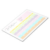 パステルモダンカラーカレンダー月プランナー ノートパッド (アングル)