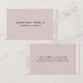 パステルモダンカラープロフェッショナルシンプルテンプレート 名刺 (正面/裏面)