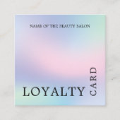 パステルモダンカラー美しいサロン ロイヤリティカード (正面)