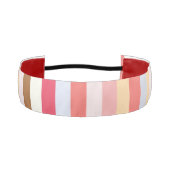 パステルモダンキャンディストライプー アスレチックヘッドバンド (正面)