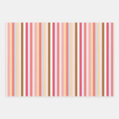 パステルモダンキャンディストライプー ラッピングペーパーシート (正面3)