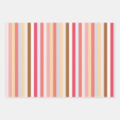 パステルモダンキャンディストライプー ラッピングペーパーシート (正面2)