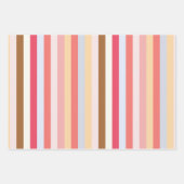 パステルモダンキャンディストライプー ラッピングペーパーシート (正面)