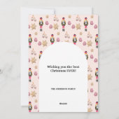 パステルモダンクリスマスパターン シーズンカード (裏面)