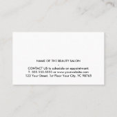 パステルモダングラディエントはっきりしたサロン 割引カード (裏面)