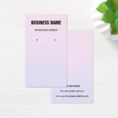 パステルモダングラデーションetsyイヤリング表示カード (デスク)