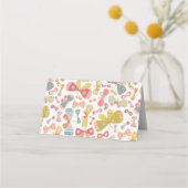 パステルモダングラフィック蝶パターン プレイスカード (裏面)