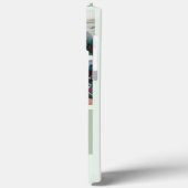 パステルモダングリーンファミリーフォンケースコラージグリッド Case-Mate iPhoneケース (裏面 / 左)