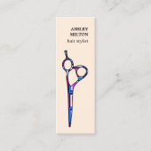 パステルモダンシザースマカラフルードレッサー スキニー名刺 (正面)