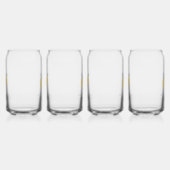 パステルモダンシトラスレモンズパターン名前をカスタムする ガラス缶 (右)