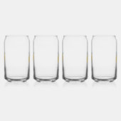 パステルモダンシトラスレモンズパターン名前をカスタムする ガラス缶 (左)