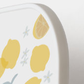 パステルモダンシトラスレモンズパターン名前をカスタムする ピックルボールラケット (左詳細)