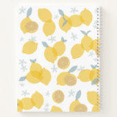 パステルモダンシトラスレモンモノグラムレシピ ノートブック (裏面)