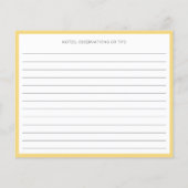 パステルモダンシトラスレモンレシピカード (裏面)