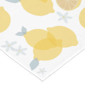 パステルモダンシトラスレモン模様 ロングテーブルランナー (コーナー)