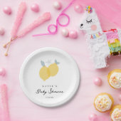 パステルモダンシトラスレモン赤ちゃん ペーパープレート (パーティー)