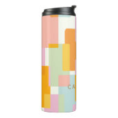 パステルモダンジオメトリックパーソナライズされた形状 タンブラー (回転左)